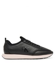 Calvin Klein Sneakersy Retro Runner Sock Panl Lth Neo HW0HW03118 Czarny. Czarne obuwie sportowe damskie Calvin Klein, ze skóry, bez zapięcia. Za 489.99 zł.