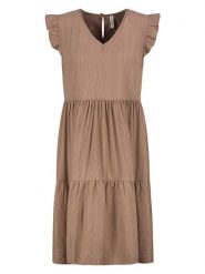 Eight2Nine Sukienka w kolorze jasnobrązowym rozmiar: M. Brązowe sukienki damskie Eight2Nine, bez wzorów, bez ramiączek. Za 113.99 zł.