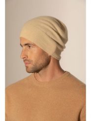 Perfect Cashmere Kaszmirowa czapka beanie "Faith" w kolorze beżowym rozmiar: onesize. Brązowe czapki damskie Perfect Cashmere, bez wzorów, z kaszmiru. Za 130.99 zł.