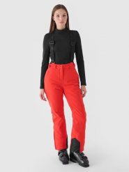 4F Spodnie narciarskie w kolorze czerwonym rozmiar: L. Czerwone spodnie dresowe damskie 4F, l, bez wzorów, narciarskie. Za 271.03 zł.