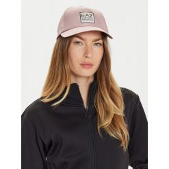 Czapka z daszkiem EA7 Emporio Armani. Czerwone czapki z daszkiem damskie EA7 Emporio Armani, bez wzorów. Za 159.99 zł.
