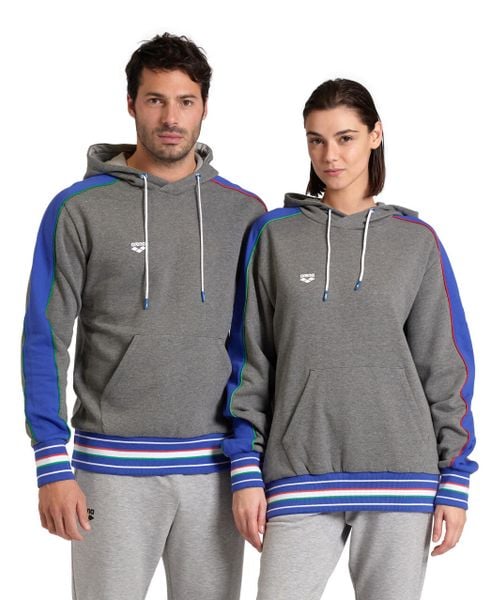 Bluza Arena Hooded Sweat Inserts z kapturem. Szare bluzy damskie Arena, l, bez wzorów, z bawełny, z kapturem. Za 306.90 zł.