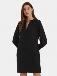 Lauren Ralph Lauren Sukienka codzienna 250919769001 Czarny Regular Fit. Czarne sukienki damskie Lauren Ralph Lauren, bez wzorów, z syntetyku, bez ramiączek. Za 979.99 zł.
