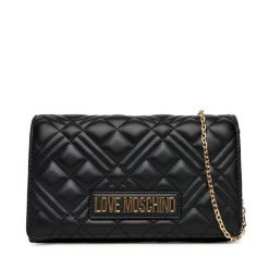 Torebka LOVE MOSCHINO. Czarne torebki wieczorowe damskie Love Moschino, bez wzorów, bez dodatków. Za 399.99 zł.