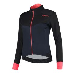 Zimowa softshellowa kurtka rowerowa damska Rogelli CONTENTA. Czarne kurtki damskie Rogelli, na zimę, s, bez wzorów, bez kaptura. Za 279.00 zł.
