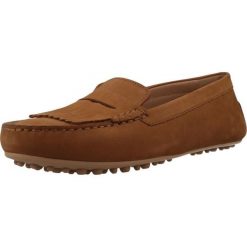 Buty GEOX D KALISTENA Brązowy. Brązowe obuwie trekkingowe damskie Geox, ze skóry, bez zapięcia. Za 457.99 zł.