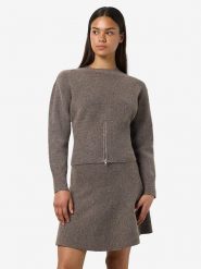 Noisy may Sweter "Loan" w kolorze brązowym rozmiar: XL. Brązowe swetry klasyczne damskie Noisy may, xl, ze splotem, bez kołnierzyka. Za 104.99 zł.