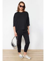 Trendyol 2-częściowy zestaw w kolorze czarnym rozmiar: S. Czarne swetry klasyczne damskie Trendyol, s, bez kołnierzyka. Za 100.45 zł.