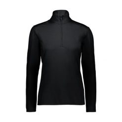 Bluza treningowa damska CMP 30L1086U901. Czarne bluzy damskie CMP, na zimę, l, bez wzorów, z elastanu, bez kaptura. Za 99.99 zł.