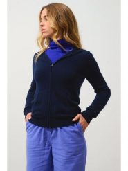 AUTHENTIC CASHMERE Kaszmirowy kardigan "Colombis" w kolorze granatowym rozmiar: L. Niebieskie kardigany damskie AUTHENTIC CASHMERE, l, bez wzorów, z kaszmiru. Za 380.34 zł.