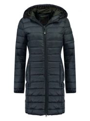 Canadian Peak Płaszcz zimowy "Anguila" w kolorze granatowym rozmiar: L. Niebieskie płaszcze damskie Canadian Peak, na zimę, l, bez wzorów, z puchu, bez kaptura. Za 218.75 zł.