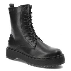 Czarne Glany Big Star Damskie Modne Buty Jesienne. Czarne sukienki damskie Big Star, z aplikacjami, ze skóry ekologicznej, retro, bez ramiączek. Za 259.00 zł.