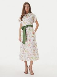 Luisa Spagnoli Sukienka koszulowa Pilea 543227 Écru Regular Fit. Sukienki damskie Luisa Spagnoli, bez wzorów, z bawełny, bez ramiączek. Za 2,085.99 zł.