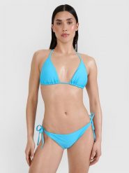 4F Góra od bikini damska - turkusowa XL. Niebieskie bikini 4F, bez wzorów, z elastanu. W wyprzedaży za 39.99 zł.