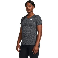 Koszulka damska Under Armour Tech™ Twist. Bluzki damskie Under Armour, m, bez wzorów, z materiału, bez kołnierzyka, bez ramiączek. Za 79.99 zł.