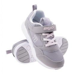 Buty Bejo Noremi 92800401247 szare. Szare buty sportowe dziewczęce z gumy, bez zapięcia. Za 205.82 zł.