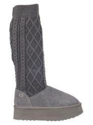 Liu Jo Kozaki w kolorze szarym rozmiar: 41. Szare kozaki damskie Liu Jo, na zimę, z materiału, bez obcasa, na platformie, bez zapięcia. Za 317.73 zł.