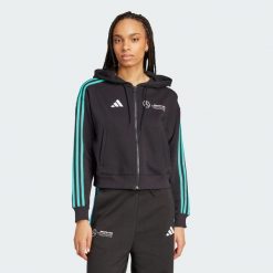 Bluza Z Kapturem Mercedes - Amg Petronas Formula One Team Dna Full Zip. Białe bluzy damskie Adidas, xl, bez wzorów, z kapturem. Za 279.00 zł.