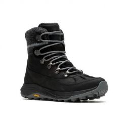 Buty trekkingowe damskie Merrell Siren 4 Thermo Mid Zip Wp. Czarne obuwie trekkingowe damskie Merrell, z materiału, za kostkę, bez zapięcia. Za 795.00 zł.