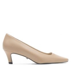 Szpilki Gino Rossi. Brązowe szpilki damskie Gino Rossi, bez wzorów, bez obcasa, na szpilce, bez zapięcia. Za 239.99 zł.