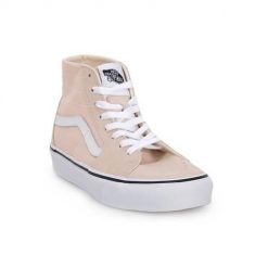 Buty do chodzenia damskie Vans Bm0 Sk8 Tapered. Czerwone obuwie sportowe damskie Vans, z gumy, za kostkę, bez zapięcia, trekkingowe. Za 477.00 zł.
