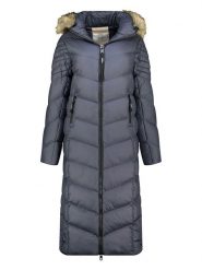 Canadian Peak Płaszcz zimowy "Capucineak" w kolorze granatowym rozmiar: XL. Niebieskie płaszcze damskie Canadian Peak, na zimę, xl, bez wzorów, z puchu, bez kaptura. Za 217.99 zł.