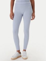 Guess Legginsy V6RB05 Z4692 Błękitny Slim Fit. Niebieskie legginsy damskie Guess, l, z aplikacjami, z syntetyku. Za 269.99 zł.