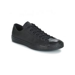 Buty na co dzień trampki unisex CONVERSE ALL STAR niskie skóra. Czarne trampki damskie Converse, bez wzorów, ze skóry, bez zapięcia. Za 349.00 zł.