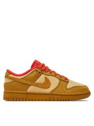 Nike Sneakersy Dunk Low FQ8897-252 Brązowy. Brązowe obuwie sportowe damskie Nike, ze skóry, bez zapięcia. Za 429.99 zł.