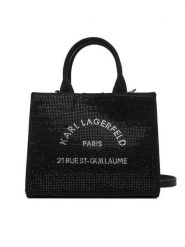 KARL LAGERFELD Torebka A4W50014 Czarny. Czarne torebki klasyczne damskie KARL LAGERFELD, ze skóry, bez dodatków. Za 439.99 zł.