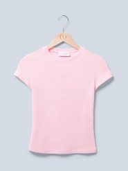 LeGer Koszulka w kolorze jasnoróżowym rozmiar: 34. Różowe koszulki damskie LeGer, bez wzorów, bez kołnierzyka, bez ramiączek. Za 113.63 zł.