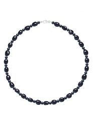 Pearline Naszyjnik z perłami - dł. 42 cm rozmiar: onesize. Czarne naszyjniki damskie Pearline, z perłą, srebrne. Za 326.99 zł.