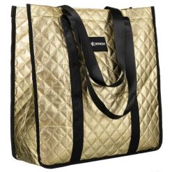 Pikowana torba damska na zakupy - Rovicky. Shopper bag ROVICKY, bez wzorów, z materiału, bez dodatków. Za 59.00 zł.