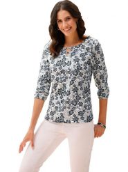 WITT WEIDEN Koszulka w kolorze biało-czarnym rozmiar: 48. Białe bluzki damskie WITT WEIDEN, bez wzorów, bez kołnierzyka, bez ramiączek. Za 56.99 zł.