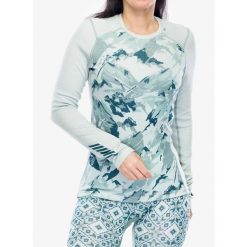Bluza damska Helly Hansen LIFA Merino Midweight Graphic Crew. Zielone bluzy damskie Helly Hansen, na zimę, l, bez wzorów, bez kaptura. Za 303.99 zł.
