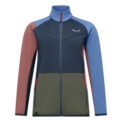 Kurtka turystyczna damska z zamkiem Salewa Puez Cammino. Niebieskie kurtki damskie Salewa, xl, bez wzorów, z materiału, bez kaptura. Za 373.50 zł.