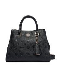 Guess Torebka Cresidia II HWPD98 88070 Czarny. Czarne kuferki damskie Guess, z aplikacjami, ze skóry, bez dodatków. Za 519.99 zł.