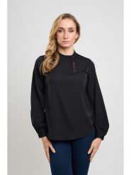 Marks & Spencer Bluzka w kolorze czarnym rozmiar: 40. Czarne bluzki damskie Marks & Spencer, bez wzorów, bez kołnierzyka, bez ramiączek. Za 62.61 zł.