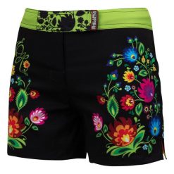Spodenki Sportowe Damskie na trening i siłownię EXTREME HOBBY FOLK. Czarne spodenki sportowe damskie EXTREME HOBBY, m, bez wzorów, z elastanu, na fitness i siłownię. Za 229.00 zł.