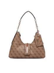 Guess Torebka Yvonne HWSG23 78010 Brązowy jasny. Brązowe torebki klasyczne damskie Guess, ze skóry, bez dodatków. Za 544.99 zł.