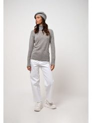 AUTHENTIC CASHMERE Kaszmirowy golf "Fornet" w kolorze szarym rozmiar: M. Szare golfy damskie AUTHENTIC CASHMERE, m, bez wzorów, z kaszmiru, bez ramiączek. Za 272.31 zł.