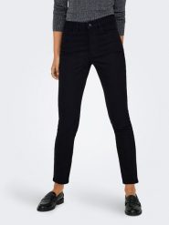 ONLY Carmakoma Dżinsy - Slim fit - w kolorze czarnym rozmiar: W26/L32. Czarne jeansy damskie Only Carmakoma, z podwyższonym stanem. Za 91.99 zł.