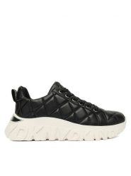 DKNY Sneakersy K4590226 Czarny. Czarne obuwie sportowe damskie DKNY, ze skóry, bez zapięcia. Za 749.99 zł.