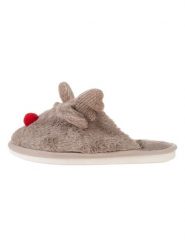 Confly Kapcie w kolorze szarobrązowym rozmiar: 36. Brązowe kapcie damskie Confly, z materiału. Za 28.38 zł.