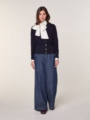 Rodier Wełniany kardigan w kolorze granatowym rozmiar: M. Niebieskie kardigany damskie Rodier, m, bez wzorów, z wełny. Za 282.99 zł.