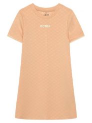 Guess Sukienka codzienna J6GK27 KF972 Pomarańczowy jasny Regular Fit. Brązowe sukienki dziewczęce Guess, z aplikacjami, z syntetyku, bez ramiączek, proste. Za 234.99 zł.