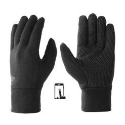 Rękawice uniseks 4F. Czarne rękawiczki damskie 4F, bez wzorów. Za 72.99 zł.