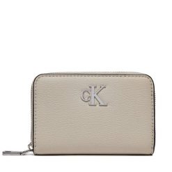 Portfel Calvin Klein. Brązowe portfele damskie Calvin Klein, bez wzorów. Za 229.99 zł.