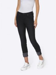 Heine Dżinsy - Slim fit - w kolorze czarnym rozmiar: 40. Czarne jeansy damskie Heine. Za 105.38 zł.