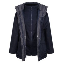 Kurtka Damska 3 W 1. Niebieskie kurtki damskie Regatta, xs, bez wzorów, bez kaptura. Za 380.99 zł.